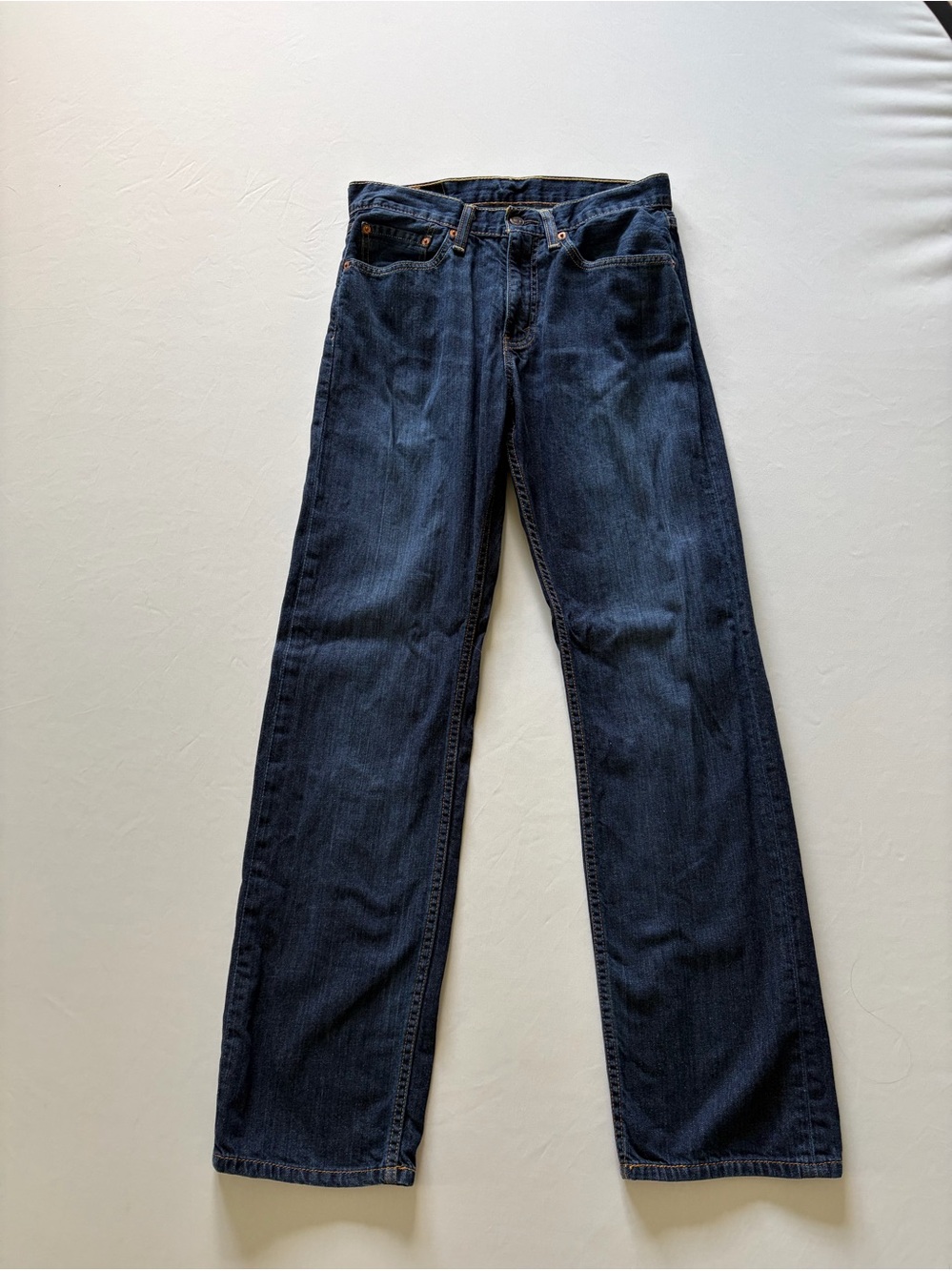 Levi Strauss & Co. 505 Classic Dark Wash Straight Leg Jeans 100% cotton 30 x 32